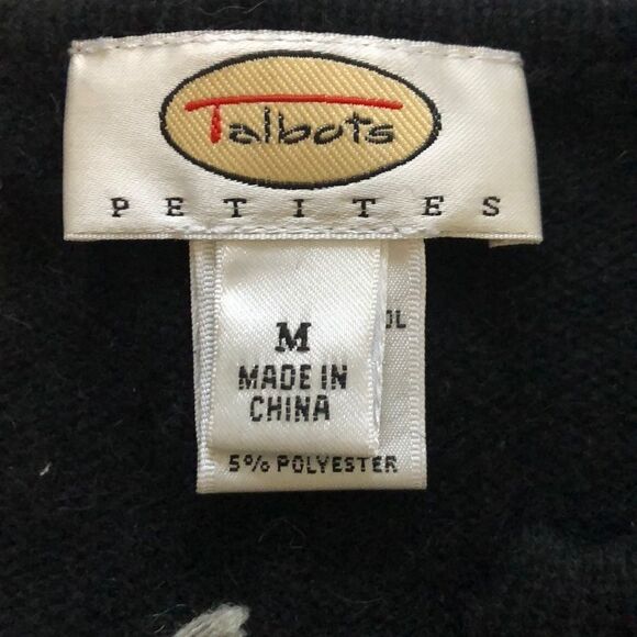 Talbots Petite Angoria Hair Zip Sweater - Picture 5 of 6